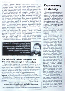 Biuletyn informacyjny KWW "Inicjatorzy Referendum" - strona 2